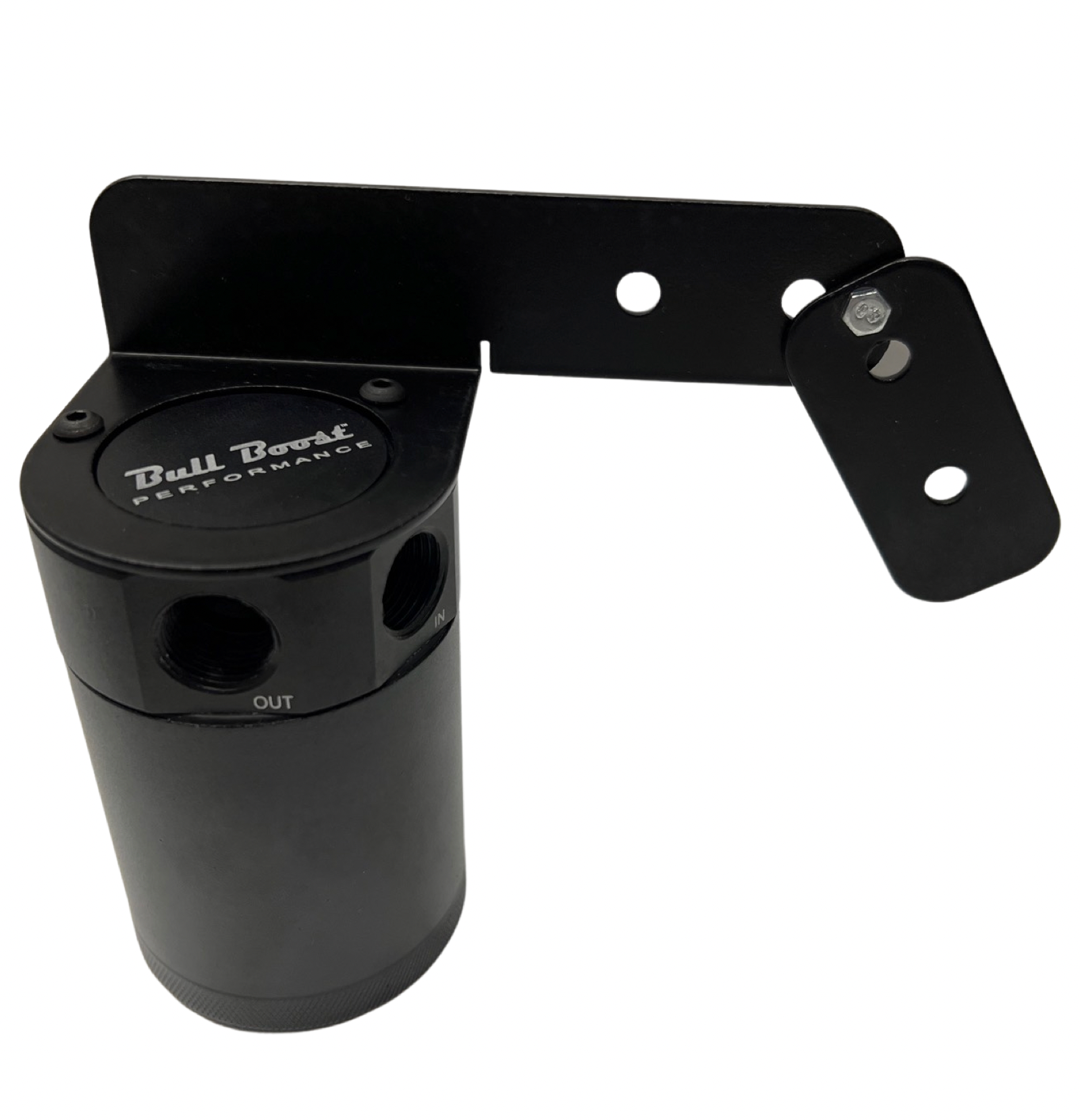 Universal Performance Oil Catch Can 2 Port -8AN + Mounting Bracket Kit Turbo V2 - Bull Boost Performance