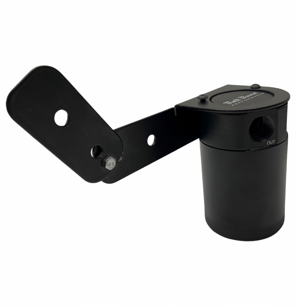 Universal Performance Oil Catch Can 2 Port -8AN + Adjustable Mounting Bracket Kit Turbo V2 - Bull Boost Performance