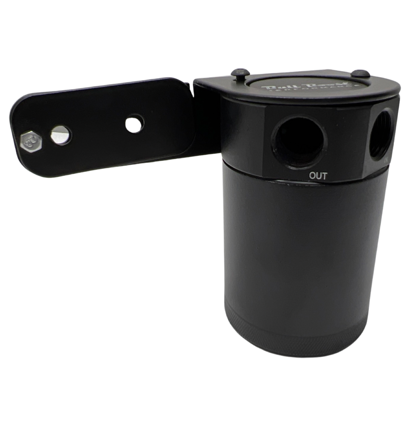 Universal Performance Oil Catch Can 2 Port -8AN + Mounting Bracket Kit Turbo V2 - Bull Boost Performance