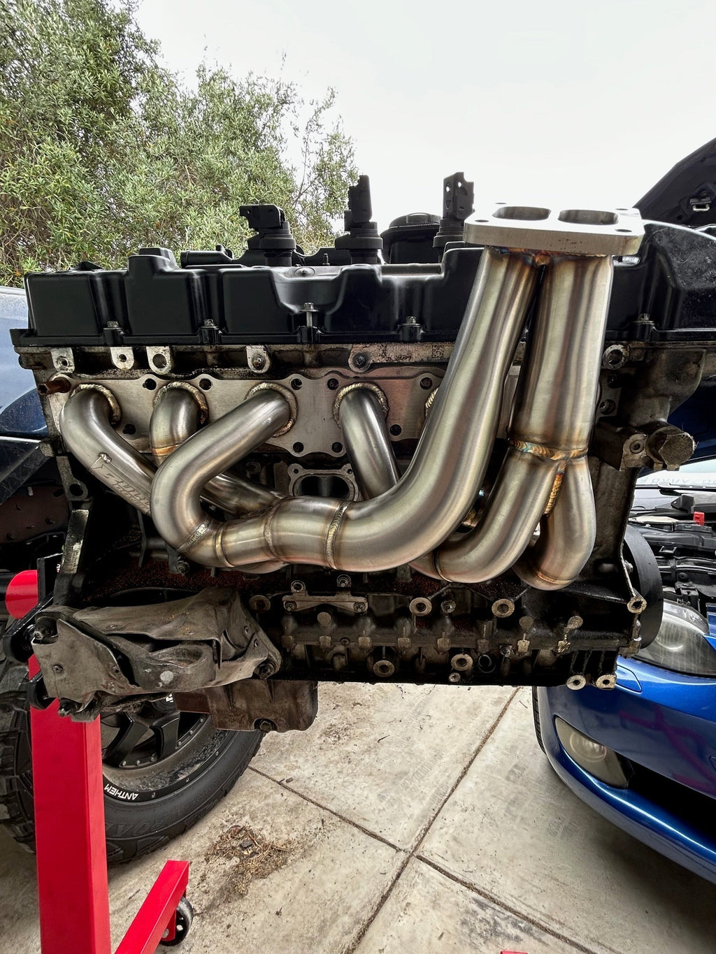 T3 T4 Single Turbo Conversion Exhaust Header Kit For N54 135i 335i 535i AWD Z4 3.0L - Bull Boost Performance