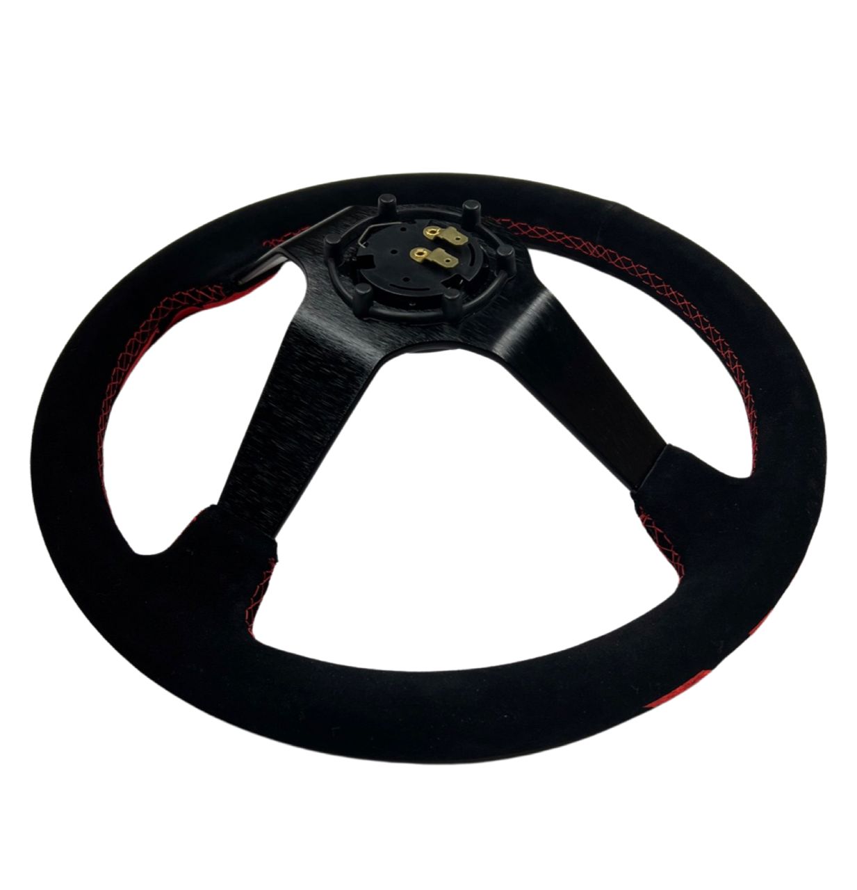 Rising Sun Suede Steering Wheel Hub Adapter Kit For BMW E46 M3 316 318 320 323 325 328 330 Mini Cooper - Bull Boost Performance