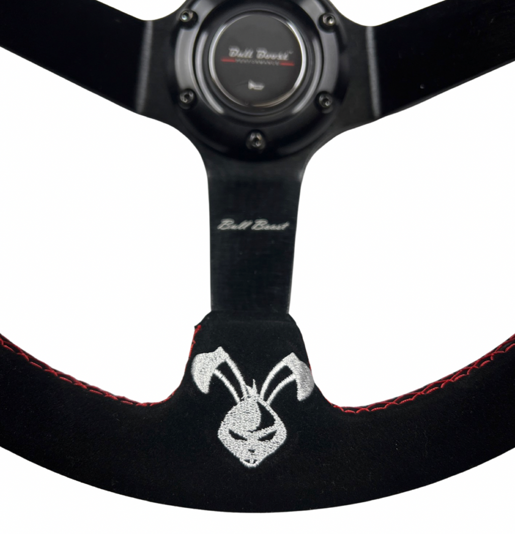 Rising Sun Suede Steering Wheel + Billet Hub Kit For Nissan Datsun 280Z 260Z 240Z 620 510 C10 - Bull Boost Performance