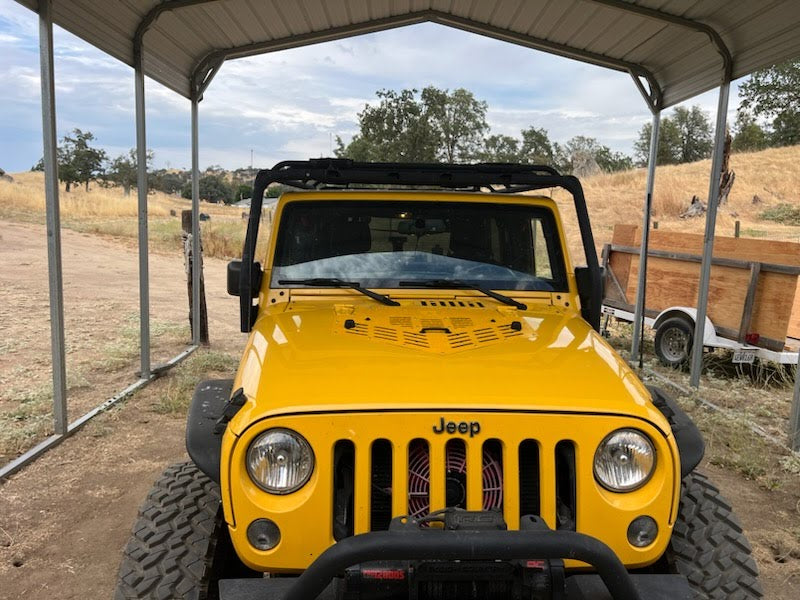 Hood Vent Kit for Jeep JK Wrangler (2007-2018) By Gatekeeper Off-Road
