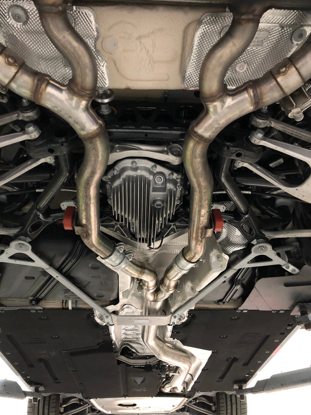 F87 BMW M2 Competition Mid Pipe includes Active F-brace