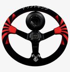 Japan 350mm Steering Wheel + Short Hub Adapter Kit For Mazda Miata RX-7 RX-8 MX-3 MX-6 - Bull Boost Performance