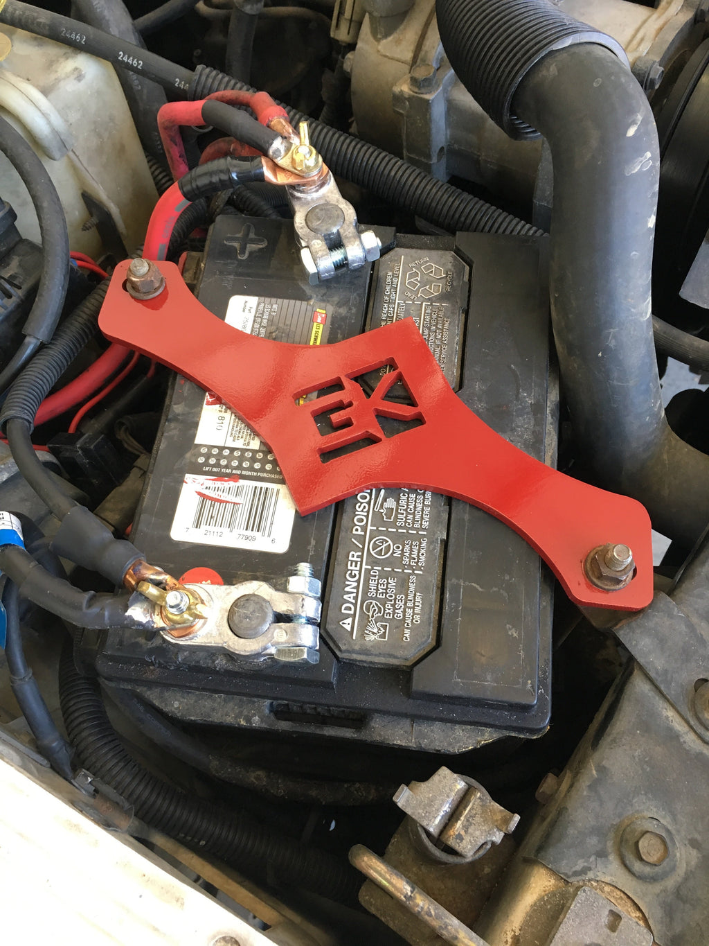 1984-2001 Jeep Cherokee XJ Battery Hold Down Bracket By Gatekeeper Off-Road