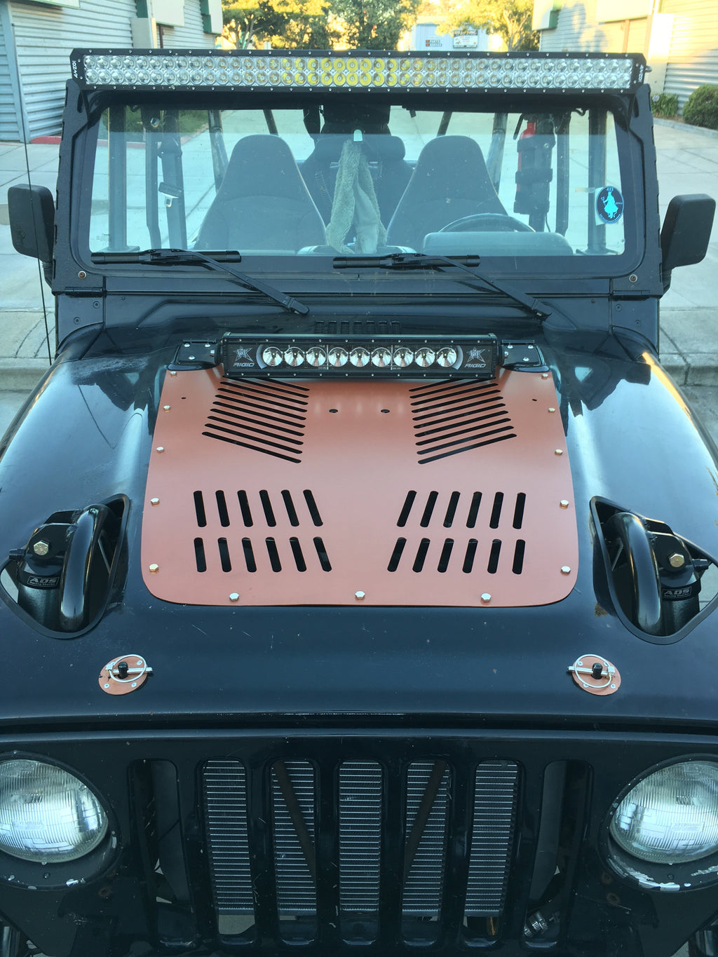 Diamond Series Hood Vent for Jeep TJ Wrangler By Gatekeeper Off-Road