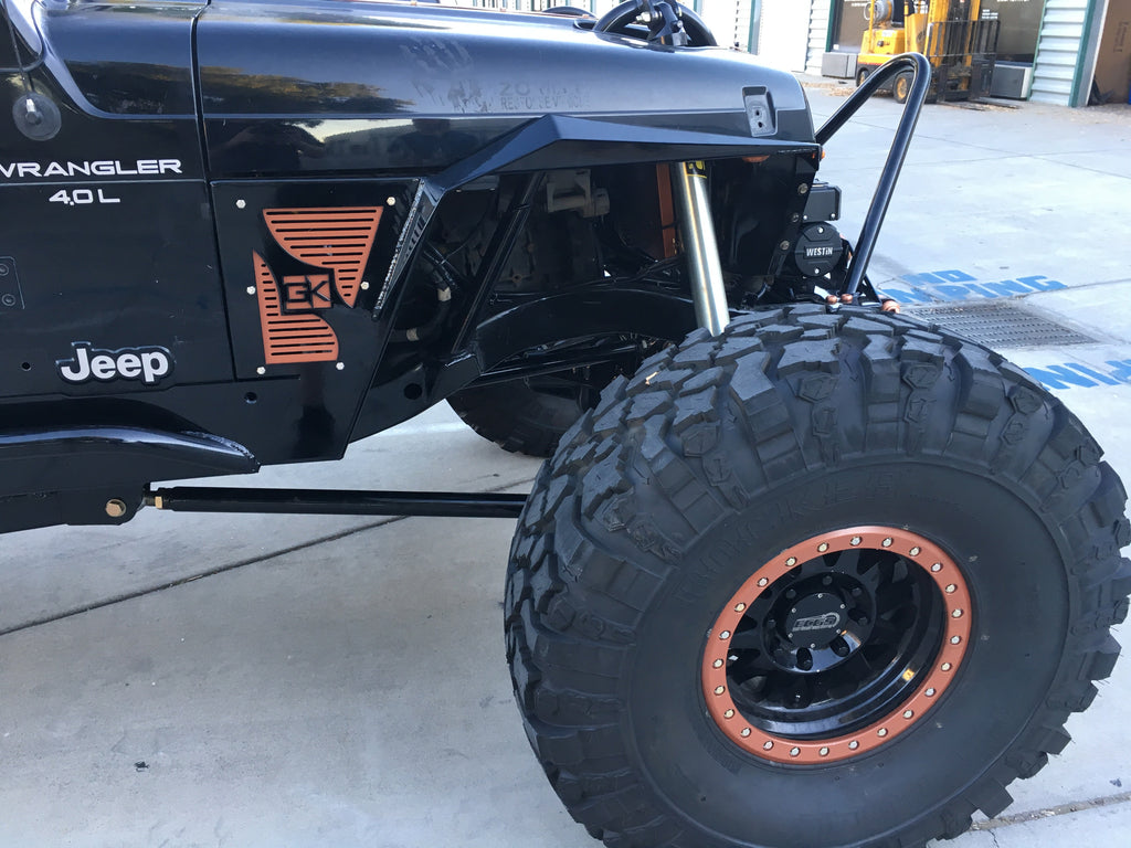 Diamond Series High Clearance Front Fenders for Jeep TJ Wrangler By Gatekeeper Off-Road
