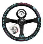 Leather 350mm Steering Wheel Quick Release Short HUB Adapter For Nissan 350Z 370Z G35 G37 Sentra - Bull Boost Performance