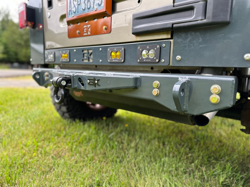 Rear Diamond Series Stubby Bumper for Jeep TJ Wrangler By Gatekeeper Off-Road
