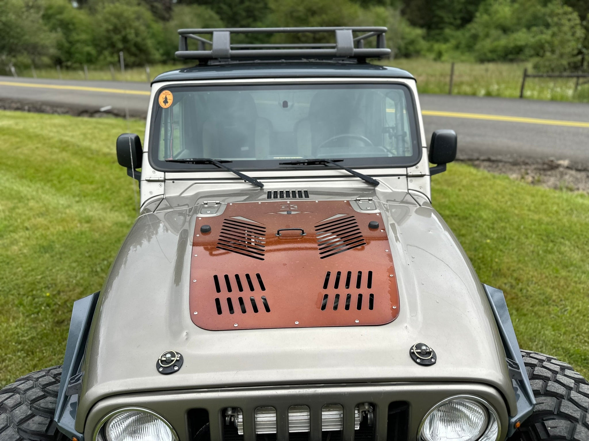 Diamond Series Hood Vent for Jeep TJ Wrangler By Gatekeeper Off-Road