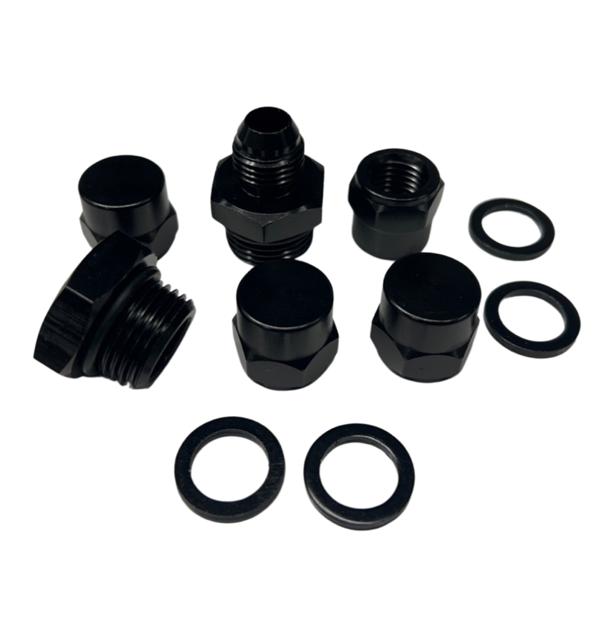 Billet Twin Dual Bosch 044 380lph AEM Fuel Pump Outlet Manifold Mounting Bracket - Bull Boost Performance