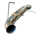 Dual Stainless Axle-Back Exhaust Muffler System Kit 13-14 Ford Mustang GT 5.0L - Bull Boost Performance