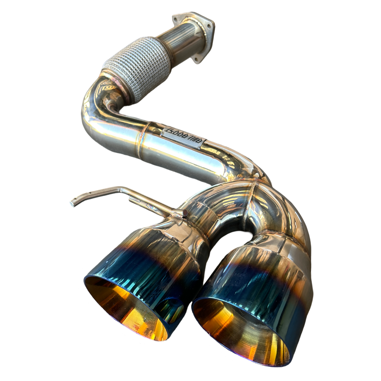 Catback Exhaust for 20-24 Chevrolet Corvette C8 Burnt Tips 6.2L V8 Mandrel 304SS - Bull Boost Performance