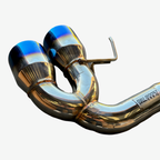 Catback Exhaust for 20-24 Chevrolet Corvette C8 Burnt Tips 6.2L V8 Mandrel 304SS - Bull Boost Performance