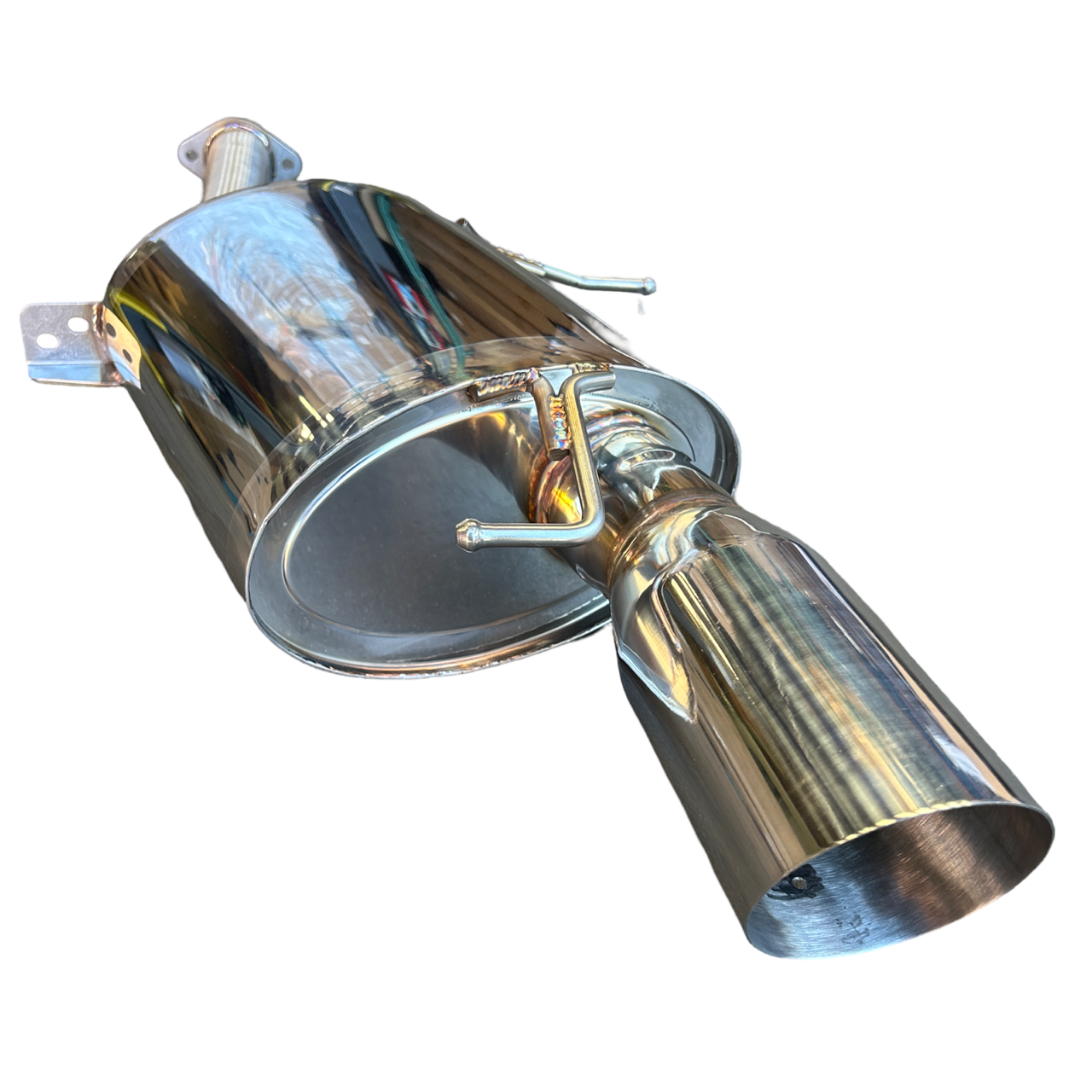 Stainless Full Catback Exhaust Muffler For BMW 335i E90 E92 07-10 N54 Polished - Bull Boost Performance