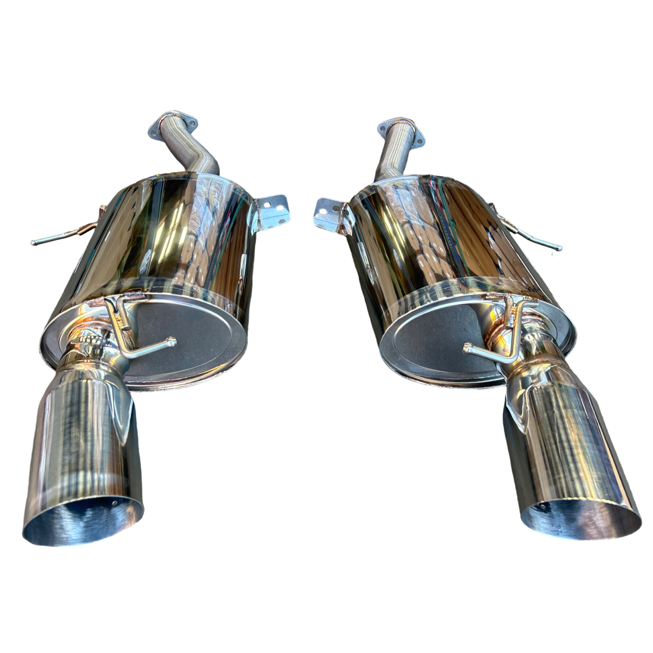 Stainless Full Catback Exhaust Muffler For BMW 335i E90 E92 07-10 N54 Polished - Bull Boost Performance