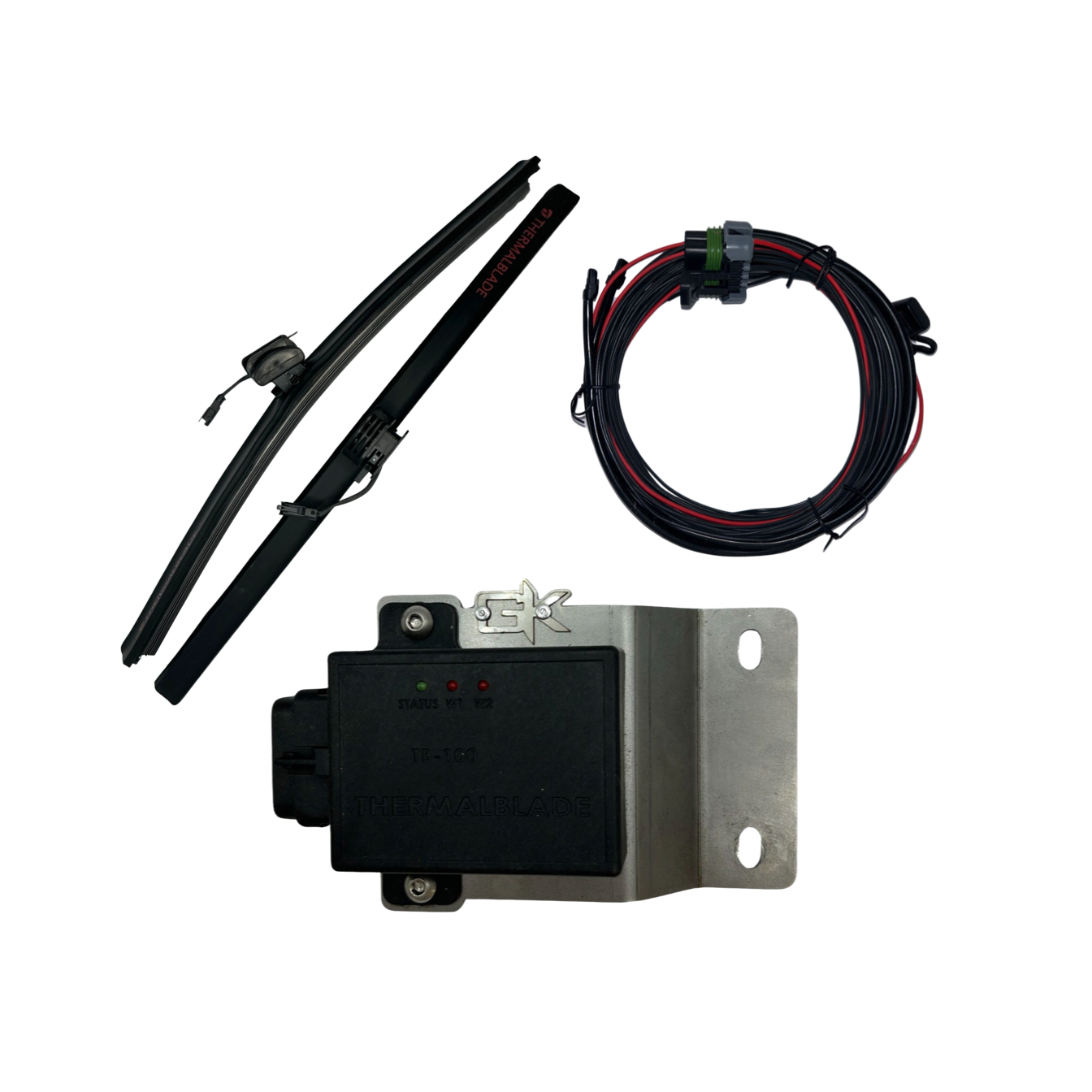 Toyota FJ80 Heated Wiper Blades with Installation Bracket By Gatekeeper Off-Road