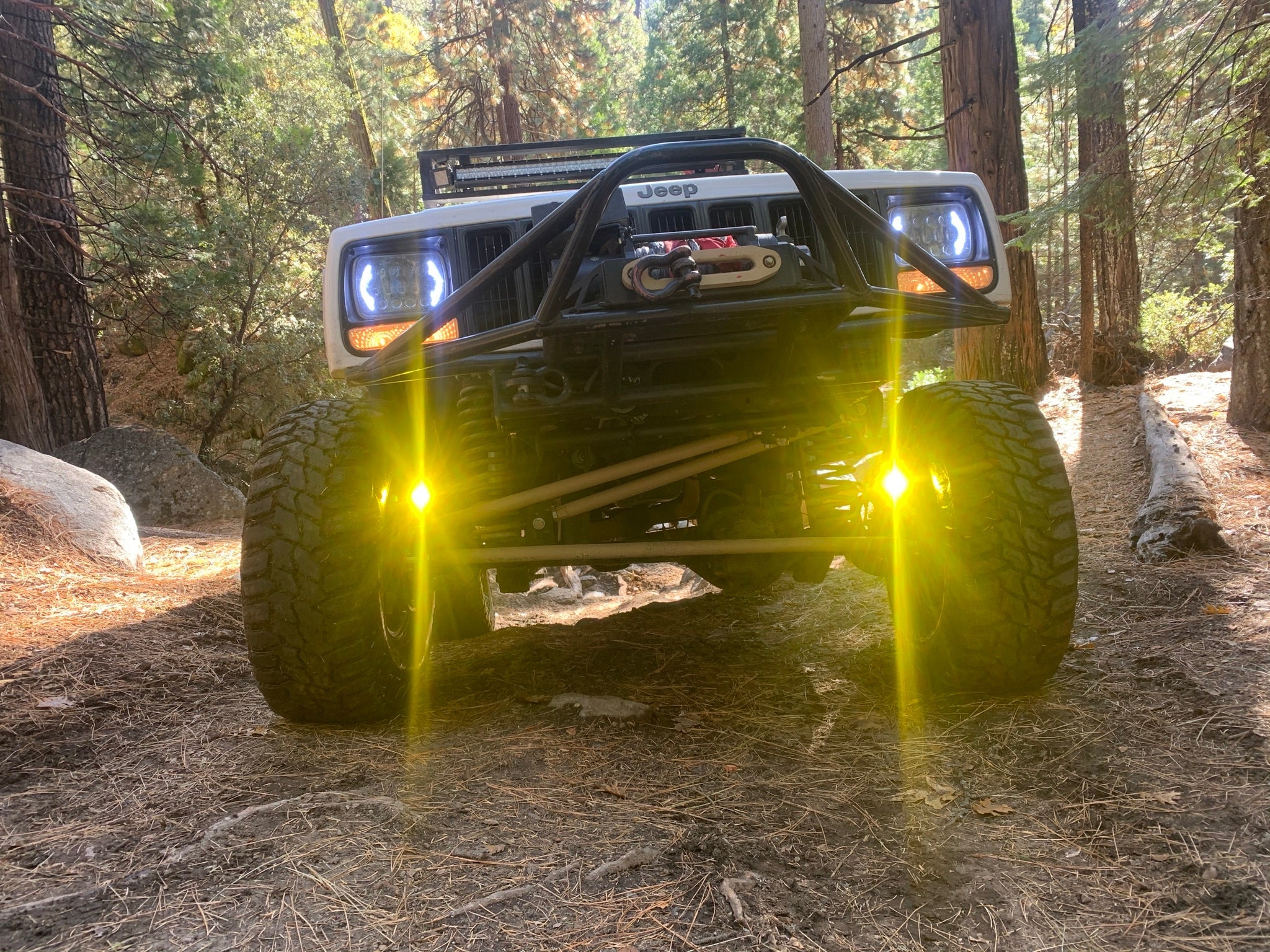 Jeep TJ XJ YJ ZJ Steerable Knuckle Pod Light Mounts (1984-2006 Wrangler/Cherokee) By Gatekeeper Off-Road
