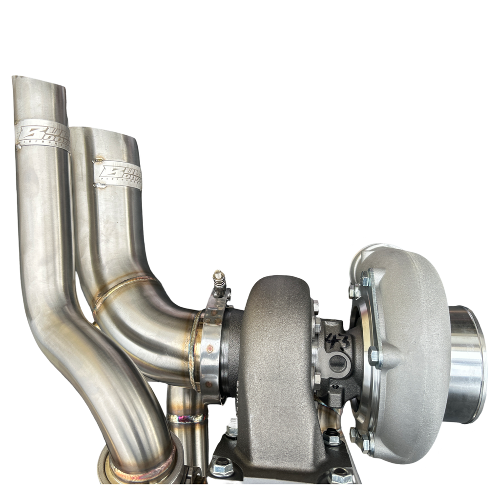 B Series Hood Exit T4 .82 Top Mount Turbo Manifold Kit GSR Si B16 B18 B20 44mm For Civic Si DC2 - Bull Boost Performance