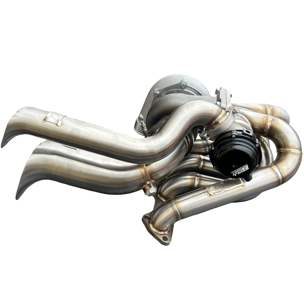 B Series Hood Exit T4 .82 Top Mount Turbo Manifold Kit GSR Si B16 B18 B20 44mm For Civic Si DC2 - Bull Boost Performance