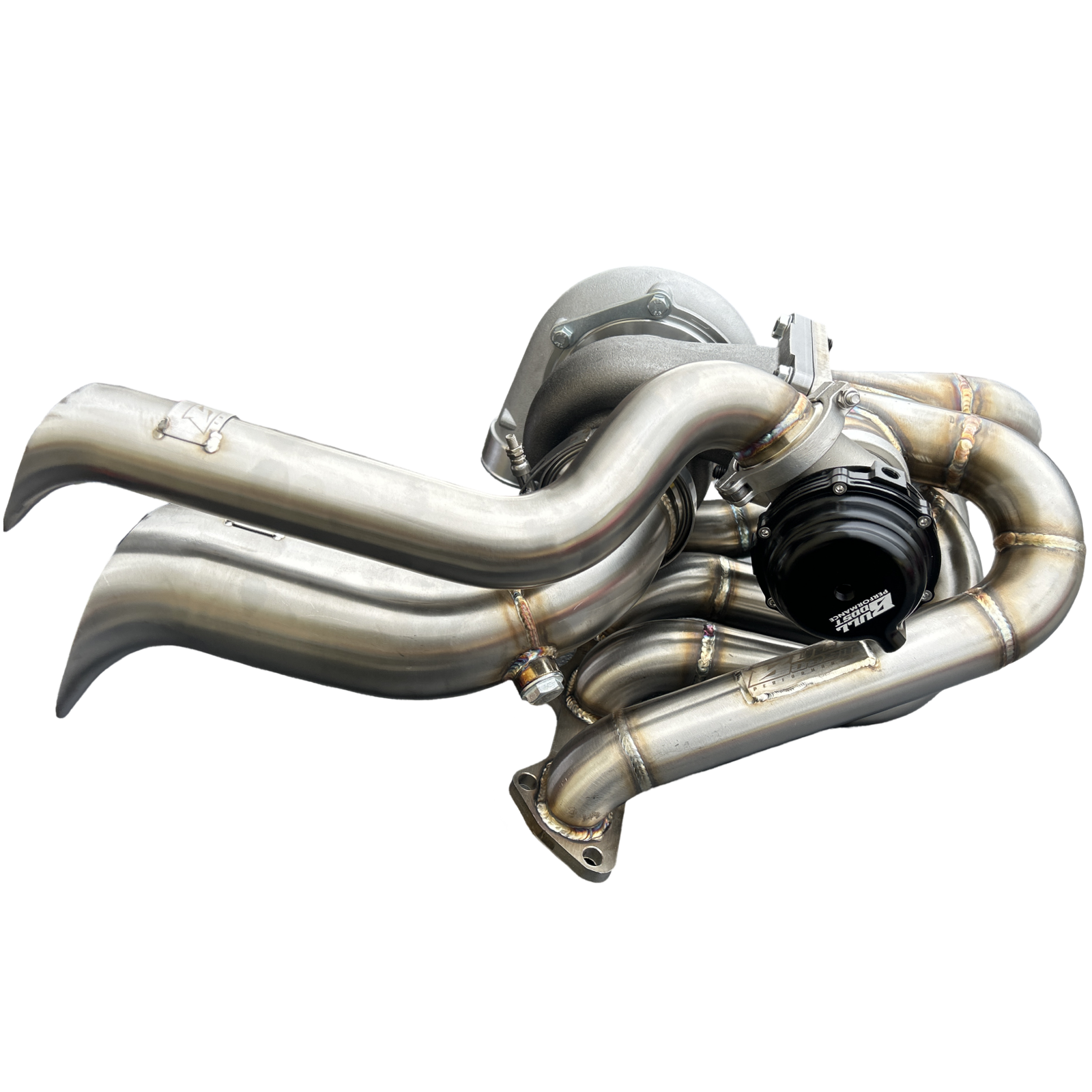 B Series Hood Exit T4 .82 Top Mount Turbo Manifold Kit GSR Si B16 B18 B20 44mm For Civic Si DC2 - Bull Boost Performance