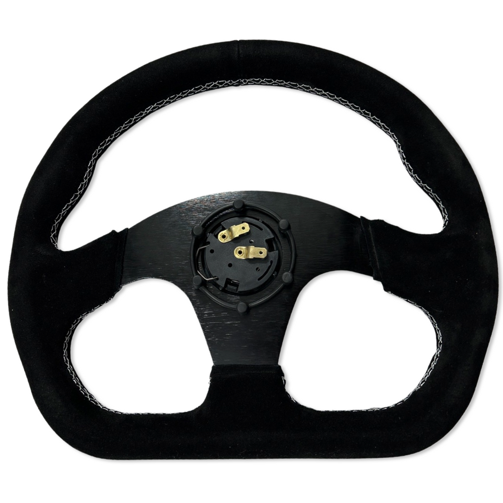 Quadro Style Steering Wheel + Short Hub Adapter Kit For Ford F 150 350 450 - Bull Boost Performance