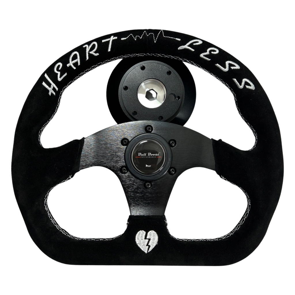 Quadro Style Steering Wheel + Short Hub Adapter Kit For Ford F 150 350 450 - Bull Boost Performance