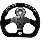 Quadro Flat Racing Steering Wheel + Hub Adapter Boss Kit for Civic, Del Sol, Integra - Bull Boost Performance