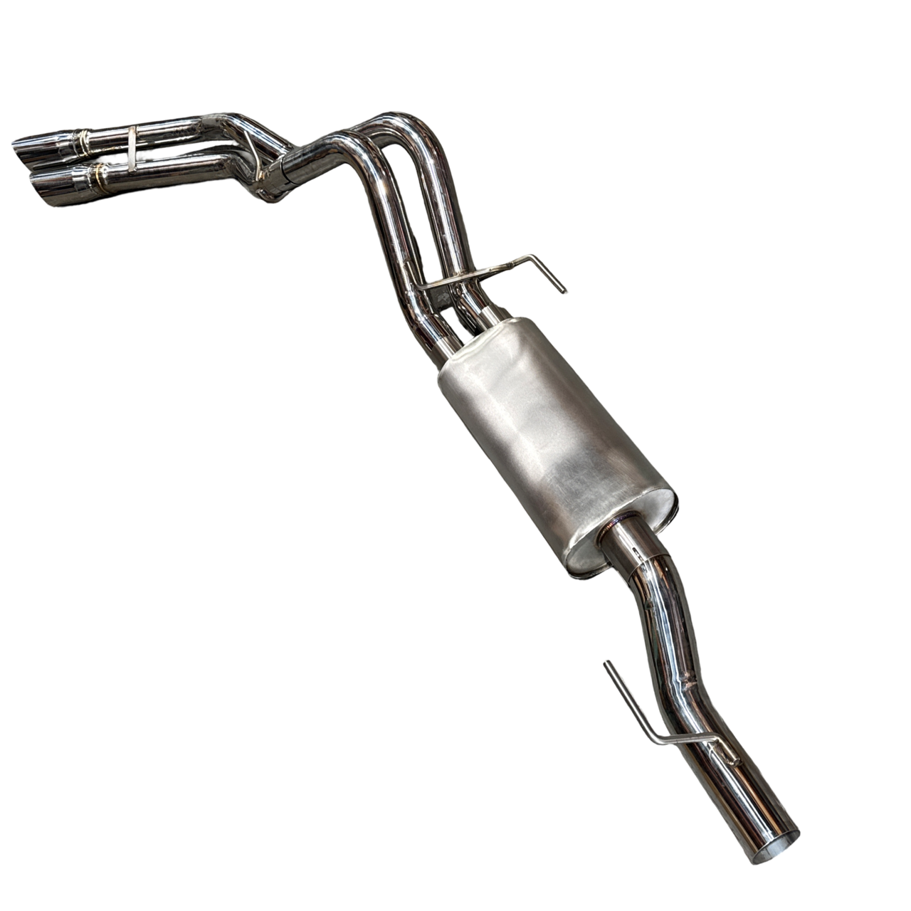 Stainless Dual 3" CatBack Exhaust Muffler System 15-22 Ford F150 5.0L V8 Truck - Bull Boost Performance