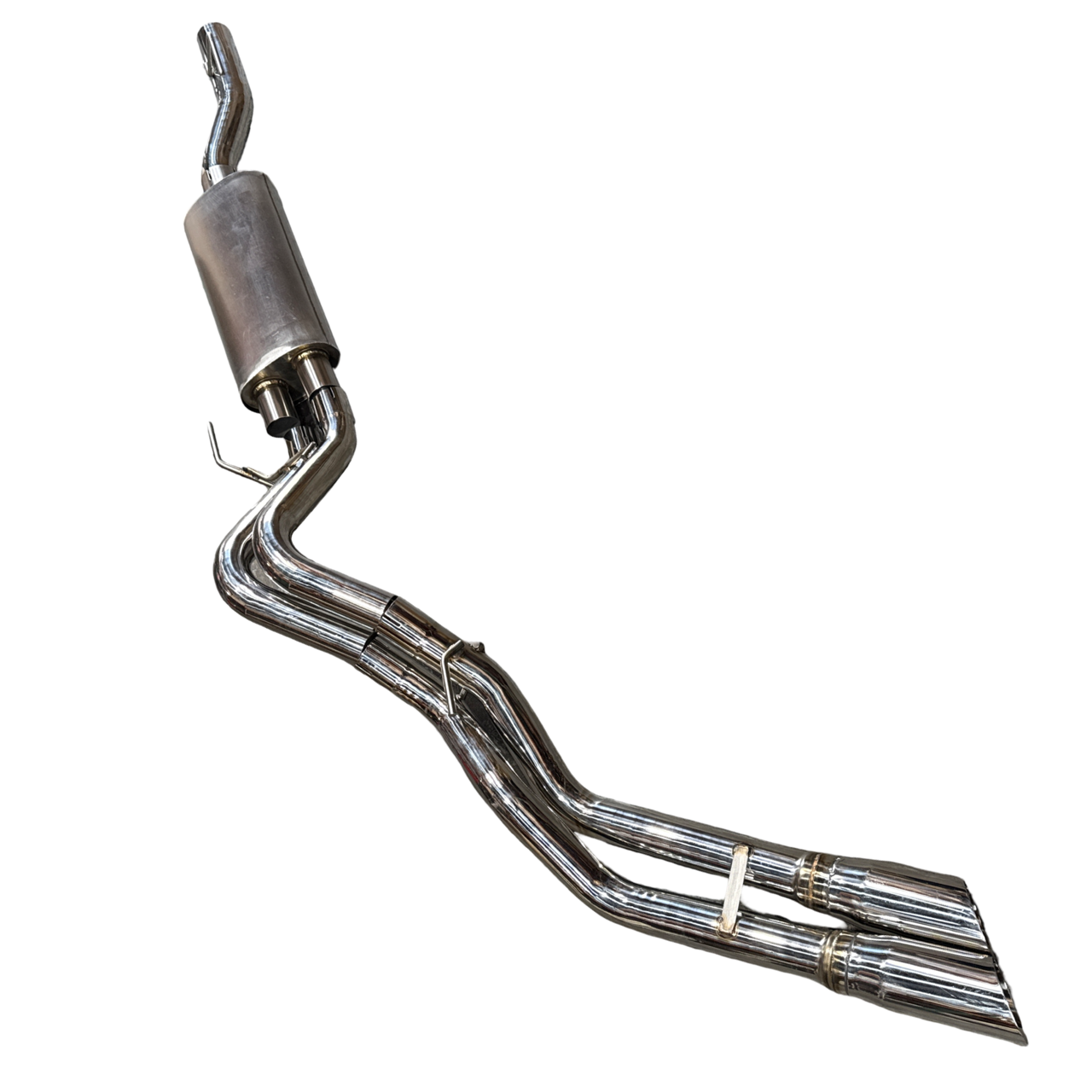 Stainless Dual 3" CatBack Exhaust Muffler System 15-22 Ford F150 5.0L V8 Truck - Bull Boost Performance
