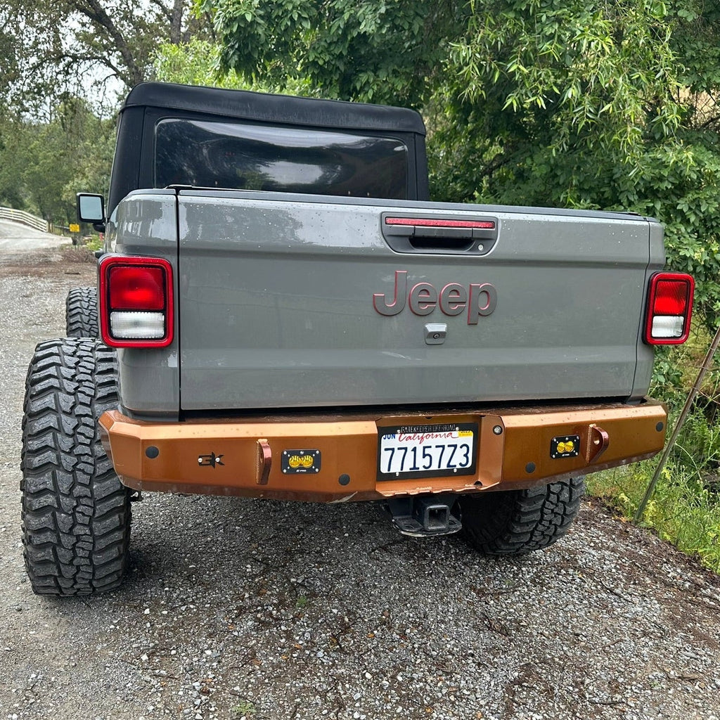 Gauntlet Rear Bumper for 2020+ Jeep Gladiator JT By Gatekeeper Off-Road
