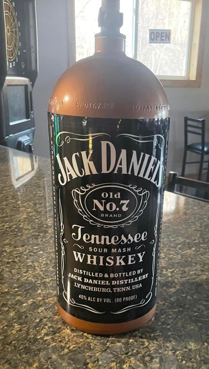 Nitrous & CO2 Bottle Styling: Jack Daniel's Old No.7 Tennessee Whiskey