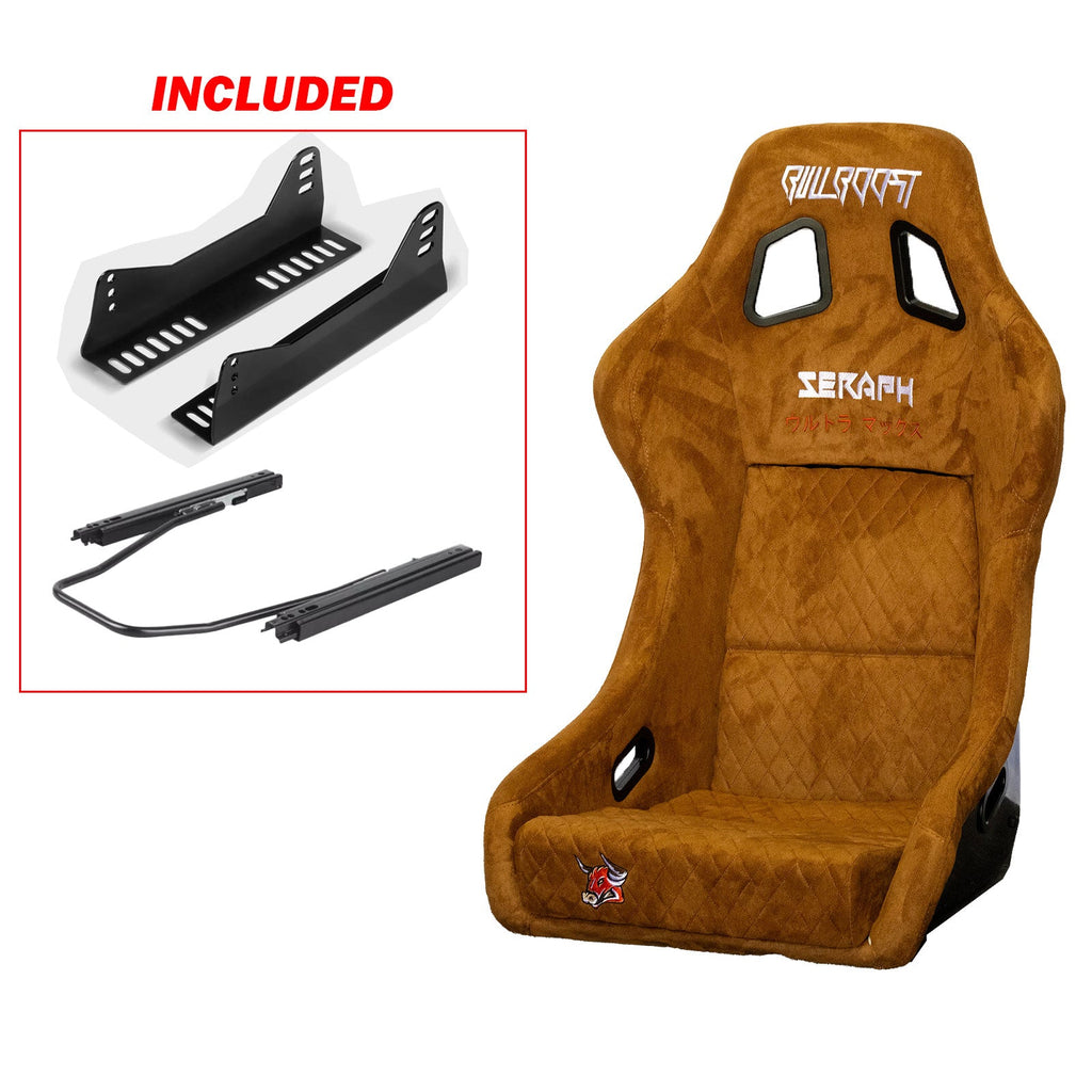 Café Bull Boost Adjustable Racing Lowered Ultra Max Bucket Seat with Slider Rails - Bull Boost Performance