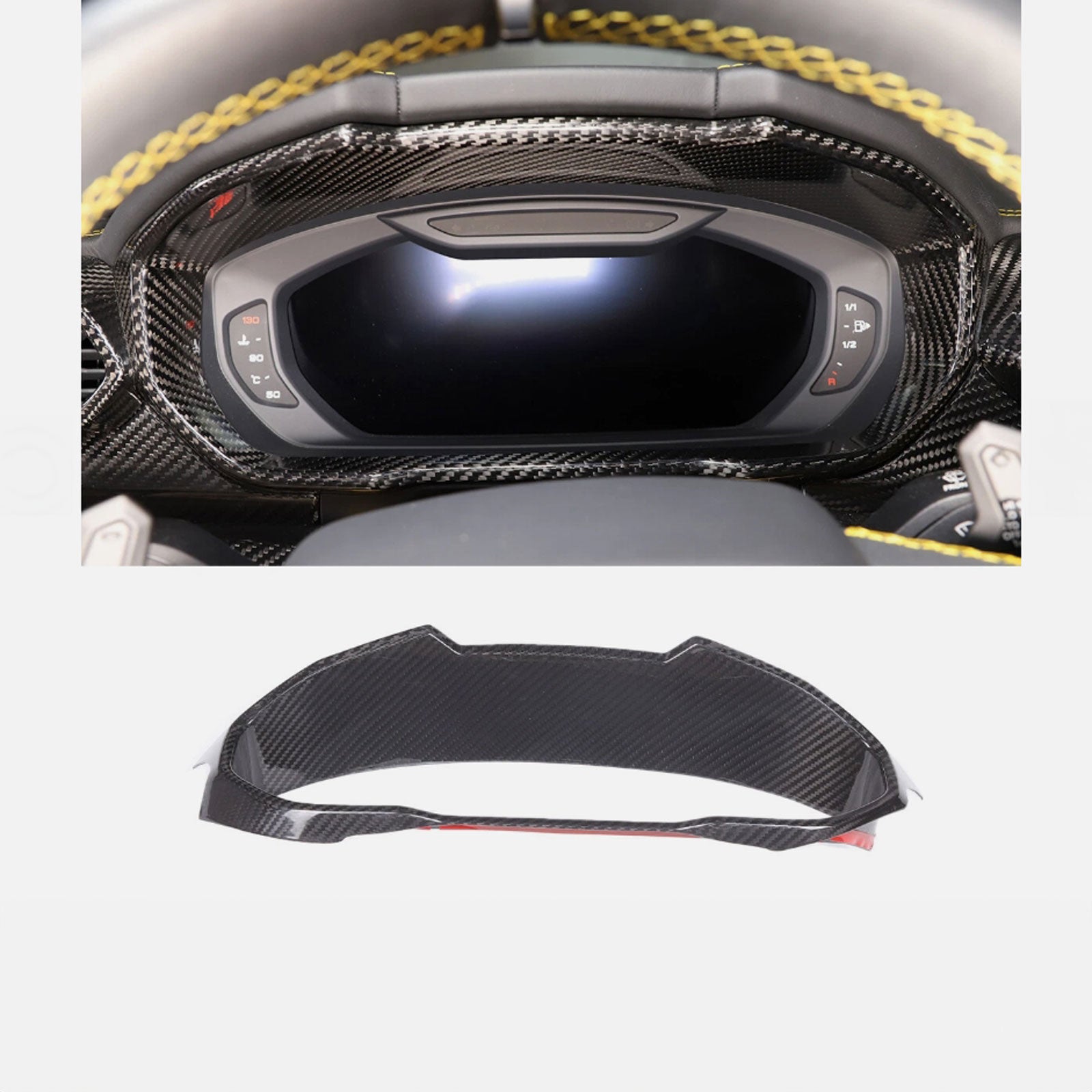 Full Carbon Fiber Interior Trim Cover Set Fits Lamborghini URUS Lambo 2018+ - Bull Boost Performance