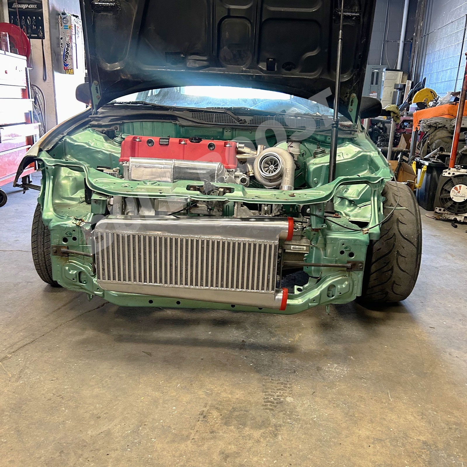 3" K Series Vertical Flow Intercooler K20 K24 For Honda Acura RSX Civic EK EG - Bull Boost Performance