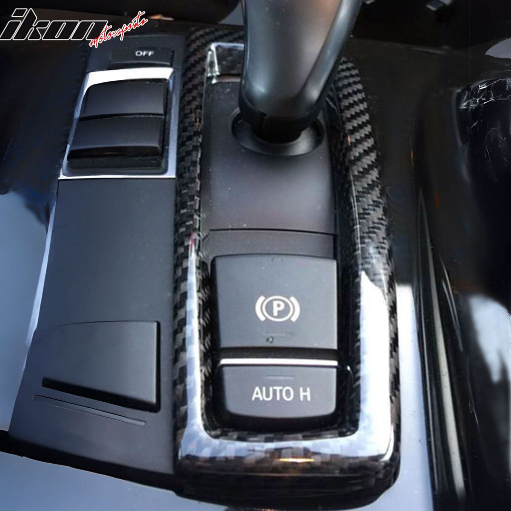 Shifter Cover For 2011-2016 BMW BMW F10 F11 5-Series Carbon Fiber