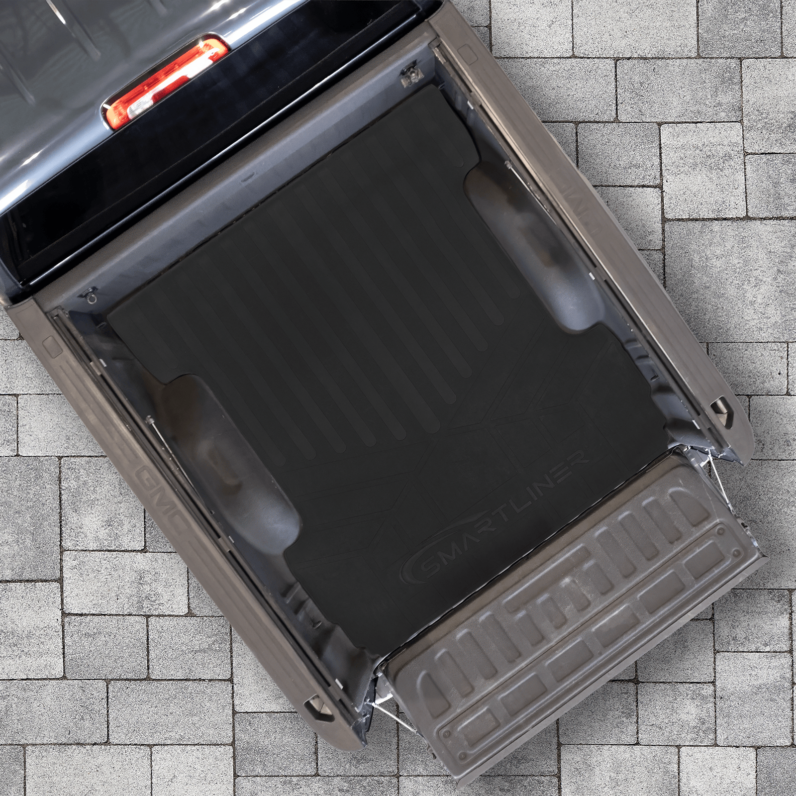 SMARTLINER Custom Fit Floor Liners For GMC Sierra 1500 Crew Cab 2014 - 2018 (Carpeted flooring) 1st Row Bench Half coverage