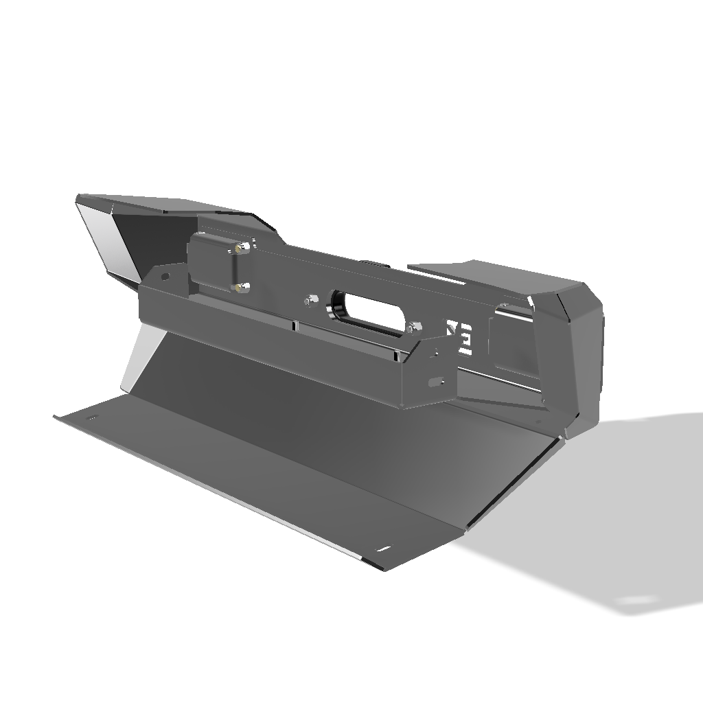 Gauntlet Front Bumper w/Winch Plate for Jeep JL/JT  (2018-2024) By Gatekeeper Off-Road