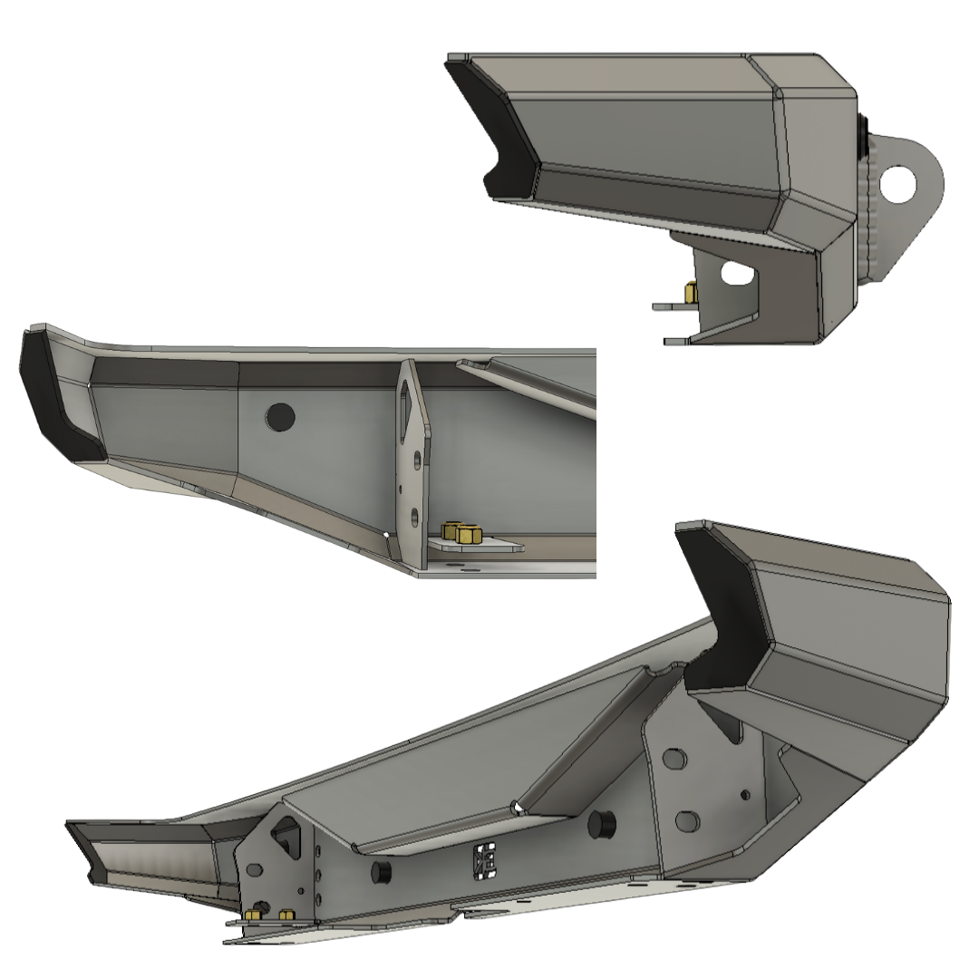 Gauntlet Series Rear Bumper for Jeep JL Wrangler (2018+) By Gatekeeper Off-Road