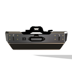 Gauntlet Front Bumper w/Winch Plate for Jeep JL/JT  (2018-2024) By Gatekeeper Off-Road