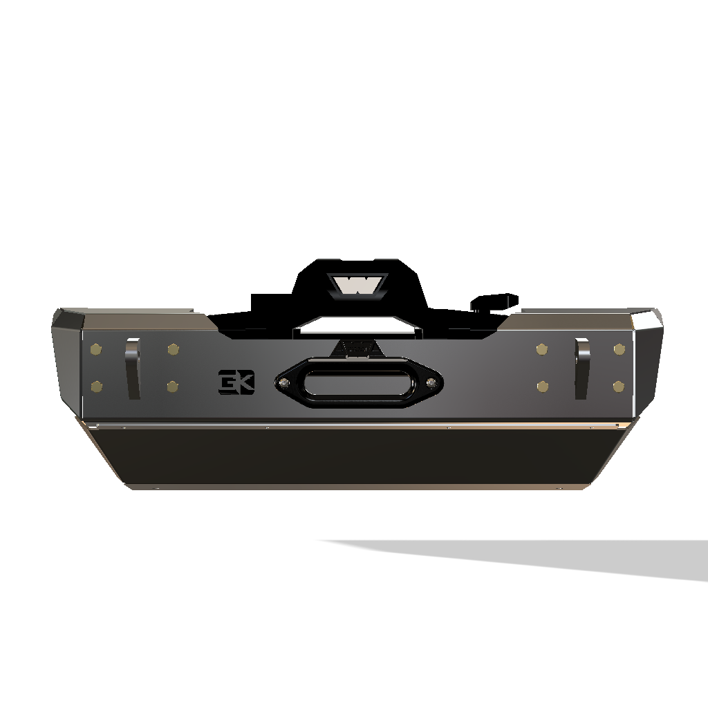Gauntlet Front Bumper w/Winch Plate for Jeep JL/JT  (2018-2024) By Gatekeeper Off-Road