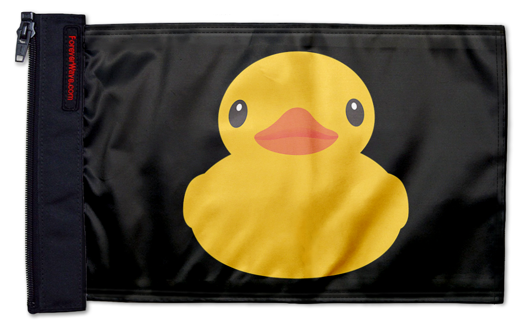 Duck 12"x18" Forever Wave Flag for Jeep Wrangler YJ 1986-1995