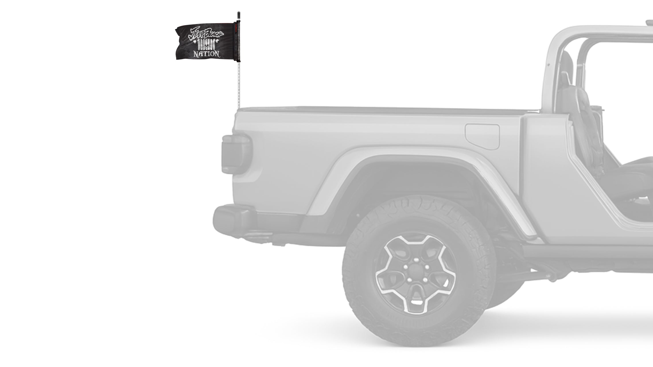 Jeep Beach Nation 12"x18" Forever Wave Flag for Jeep Wrangler JKU 4-Door 2007-2018