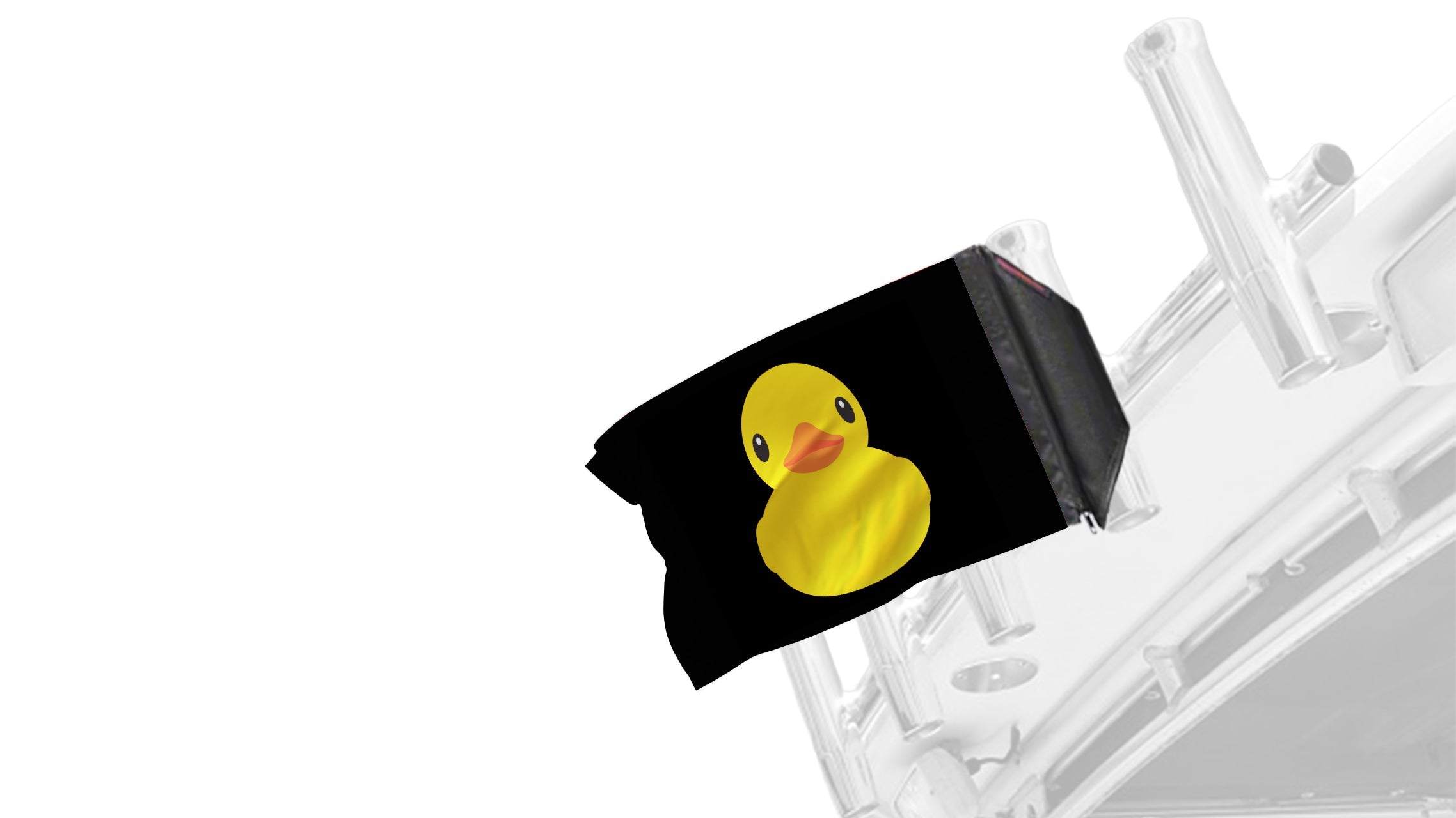 Duck 12"x18" Forever Wave Flag for Boats
