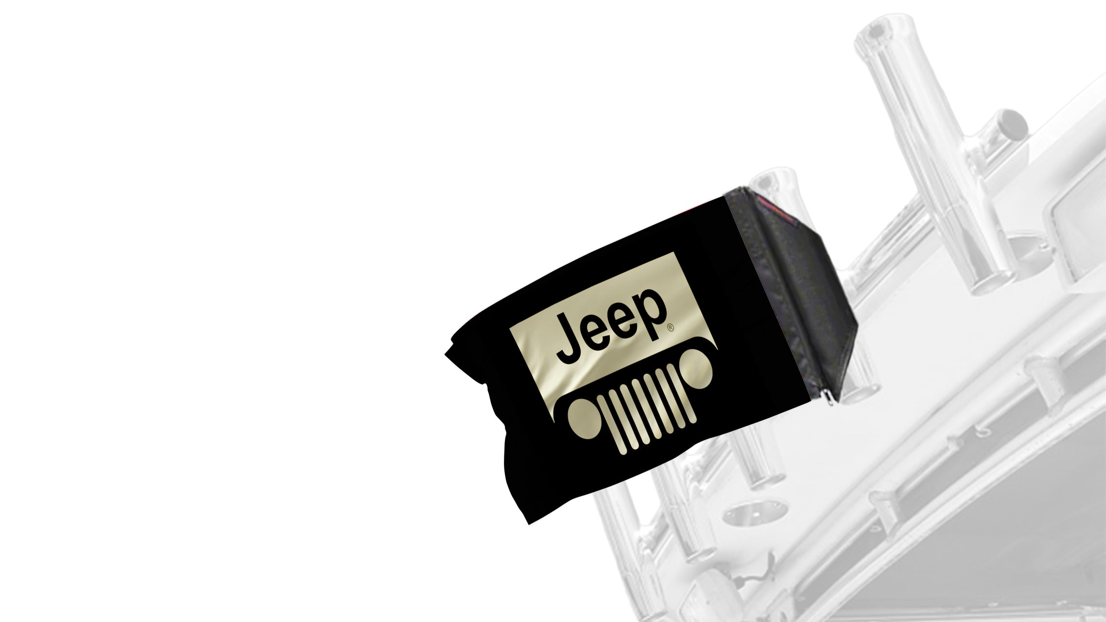 Jeep Grill 12"x18" Forever Wave Flag for Boats