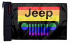 Jeep Grill 12"x18" Forever Wave Flag for Jeep Wrangler CJ-7 and CJ-8 1976-1986