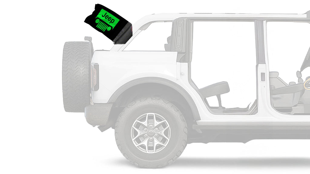 Jeep Grill 12"x18" Forever Wave Flag for Bronco