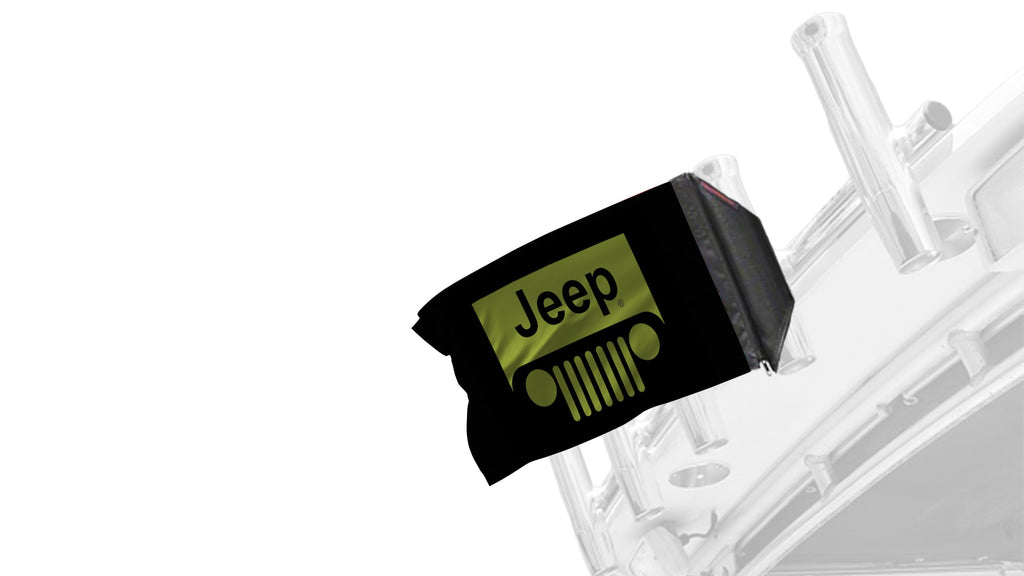Jeep Grill 12"x18" Forever Wave Flag for Boats
