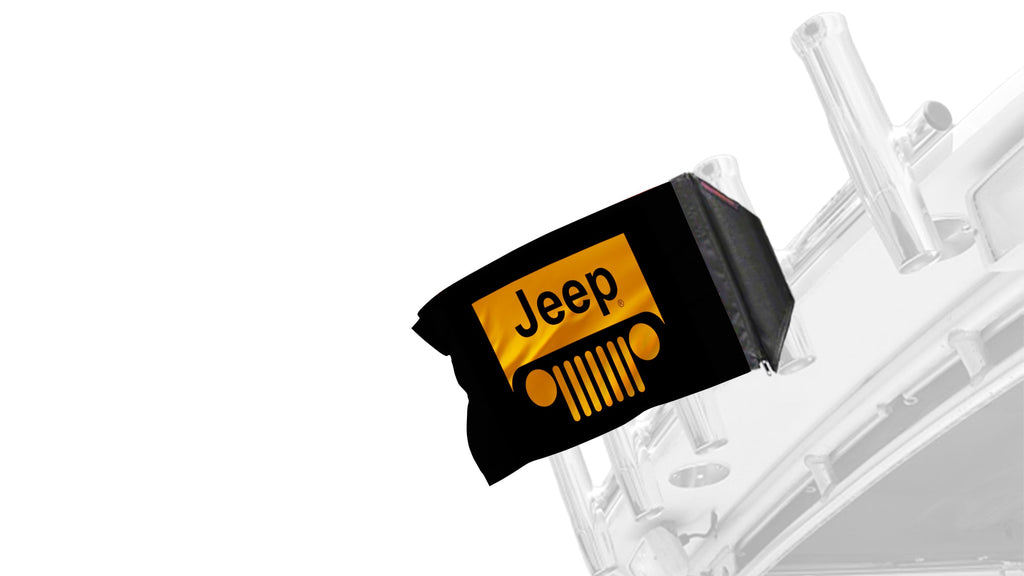 Jeep Grill 12"x18" Forever Wave Flag for Boats